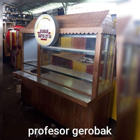 Gambar Model Desain Gerobak Booth Jualan Kayu Besi Aluminium Unik