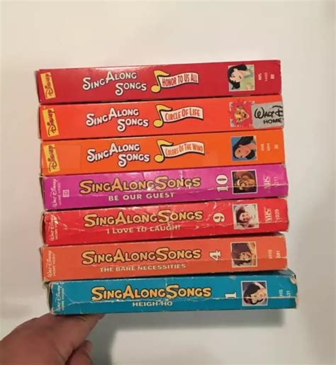 Disney Sing Alongs Vhs Videos Lot Singalongs Pocahontas Lion King