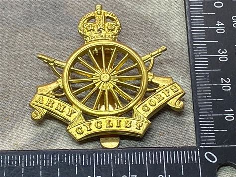 Ww1 British Army Army Cyclist Corps Cap Badge Reproduction The Militaria Shop