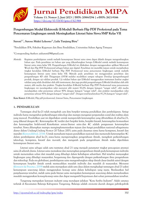 Pdf Pengembangan Modul Elektronik E Modul Berbasis Flip Pdf