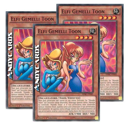 3x ELFI GEMELLI TOON • (Toon Gemini Elf) • Comune • DPBC IT045 • 1Ed