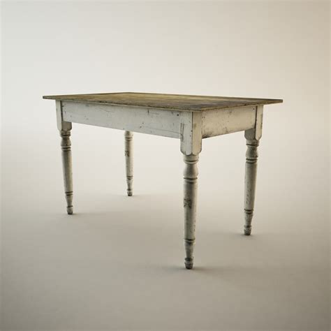 Antique Table 3d Model