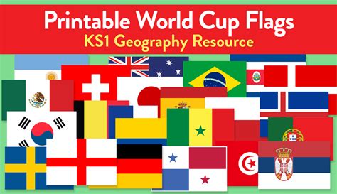 Printable World Cup Flags