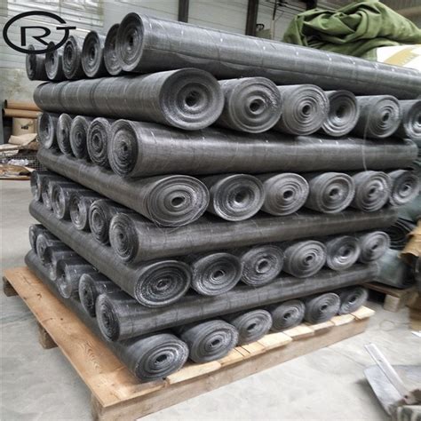 Mild Steel Netting Black Wire Cloth Filter Metal Mesh Black Wire Mesh