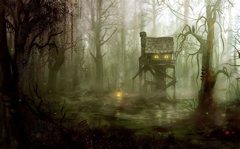 fantasy Art, Forest, Witch, Swamp Wallpapers HD / Desktop and Mobile Backgrounds