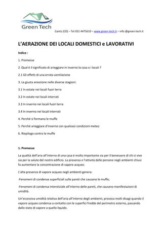 Guida Aerazione Dei Locali PDF