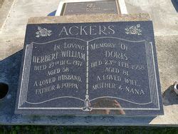 Herbert William Ackers Unknown Find A Grave Memorial