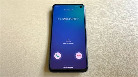 Samsung Galaxy S E Incoming Call Youtube