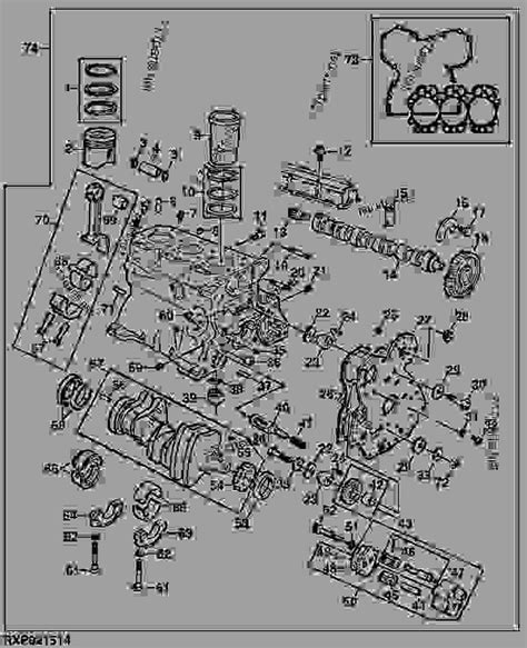 Short Block 01b03 Tractor John Deere 2040 Tractor 2040 Utility Tractor 350000 20