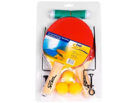 Kit Ping Pong Tênis De Mesa Raquetes Rede Suportes e Bolinhas