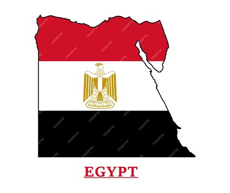 Premium Vector | Egypt national flag map design, illustration of egypt