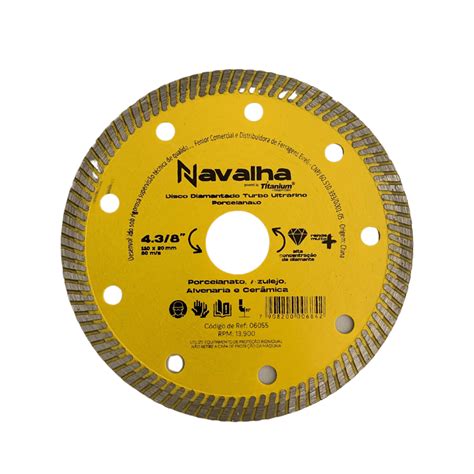 Disco Diamantado Navalha Turbo Porcelanato Profissional Da Limpeza