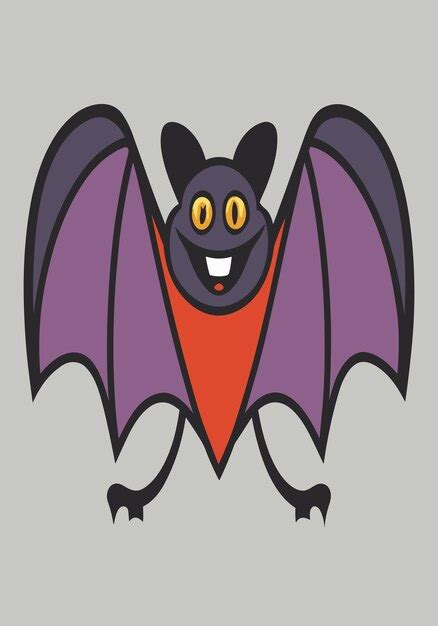 Conceptions Vectorielles 2d De Chauve Souris Vampire D Halloween