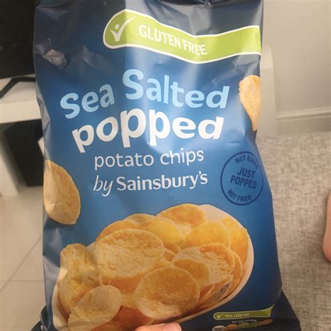 Sainsbury S Sea Salted Popped Potato Chips Reviews Abillion