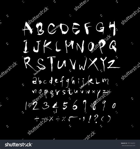 Vector fonts / Handwritten calligraphy - Royalty Free Stock Vector 797145472 - Avopix.com