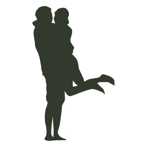 Couple Huging Silhouette Transparent Png And Svg Vector File