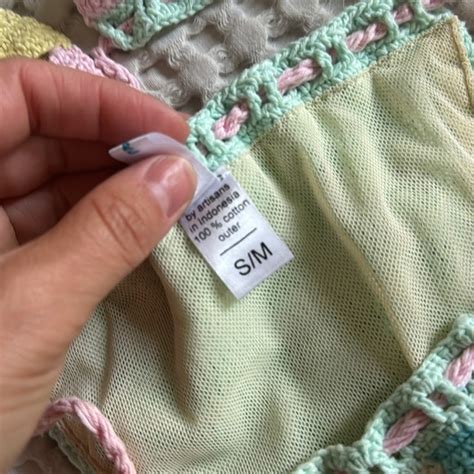 Andi Bagus Swim Andi Bagus Harlequin Crochet Bikini Size Sm Worn Poshmark