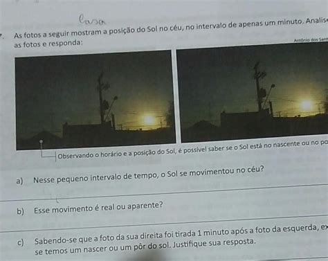 o sol se movimenta no ceu esse movimento é real ou aparente brainly