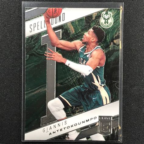 2021 22 Donruss Elite Giannis Antetokounmpo Spellbound Letter I Base Cherry Collectables