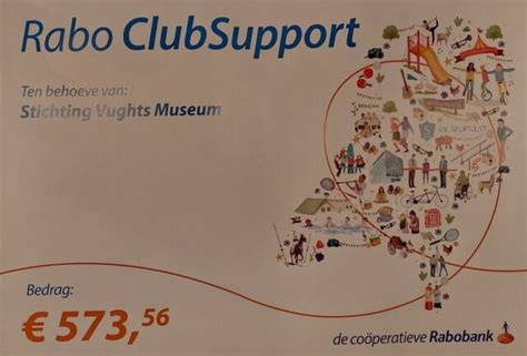 Mooie Opbrengst RABO Clubsupport Stemmers Bedankt Vughts Museum