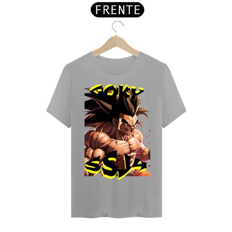 T Shirt Classic Camisa Dragon Ball Z Goku SSJ4 Em ASURA SHOP LOJA ONLINE