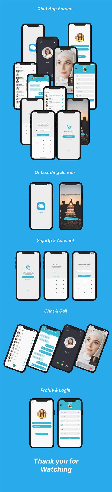 Chat app ui design on Behance