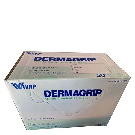 Dermagrip® Latex Pf Examination Gloves Sterile Seg Wrp