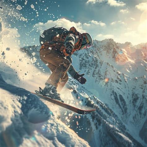 snowboarding mountain adventure image snowboarding mountain