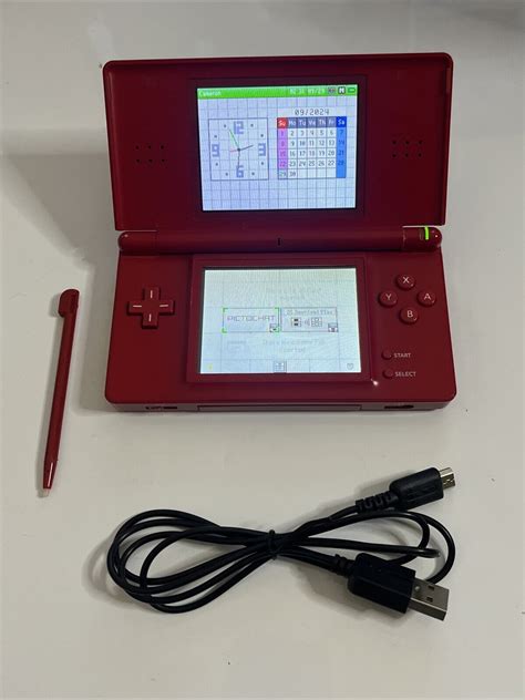 Nintendo Ds Lite Red Mario Edition Handheld System Console Limited Edi