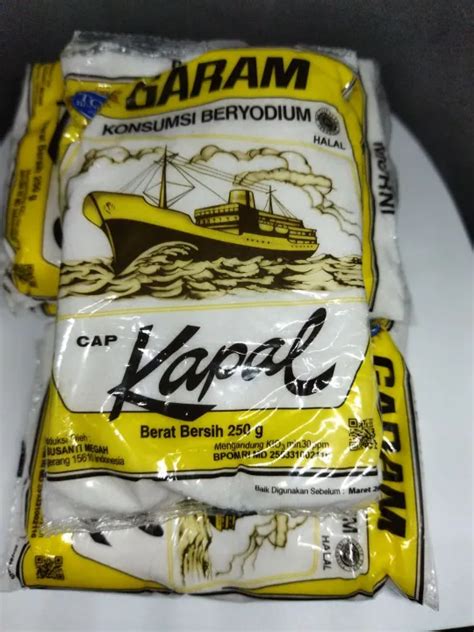 Garam Cap Kapal Garam Meja Beryodium 250 Gram Lazada Indonesia