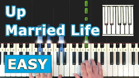 Married Life Up Piano Tutorial Easy Sheet Music Synthesia Pixar Youtube