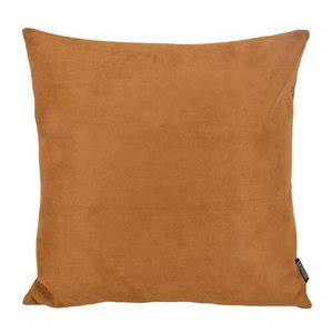 Suedine Cognac 45 X 45 Cm Kussenhoes Suedine Polyester Gek Op