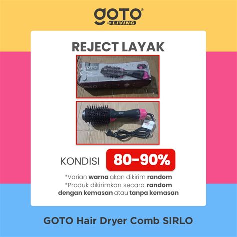 Jual Goto Sirlo Sisir Blow Pelurus Curly Pengering Rambut Elektrik In