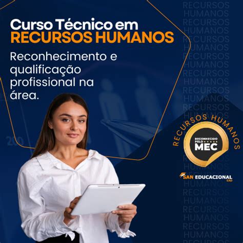 San Educacional EAD Curso Técnico em Recursos Humanos EAD