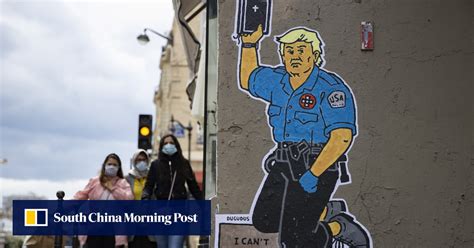 Us Protests Latest Trump Invokes George Floyd ‘looking Down From Heaven During Victory Lap On