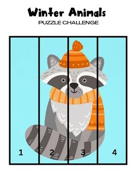 Winter Animals - Pre-k, Kinder, Primary Puzzles by Mrs Grady's Room