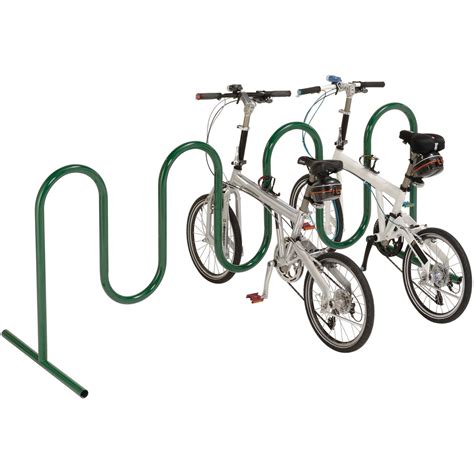 Wave Bike Rack Green Free Standing 9 Bike 707022334464 Ebay