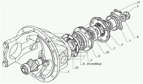 Шестерня ведущая главной передачи с подшипниками 33104-2402014 ГАЗ ...