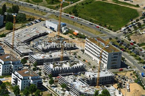 Luftbild Schönefeld Baustelle zum Neubau einer Mehrfamilienhaus