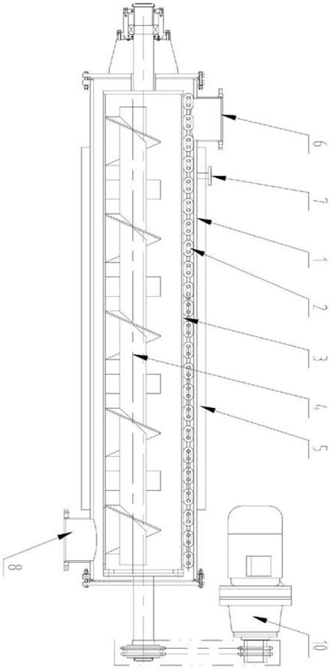 一种适用于粘结性物料的气固两相螺旋反应器的制作方法