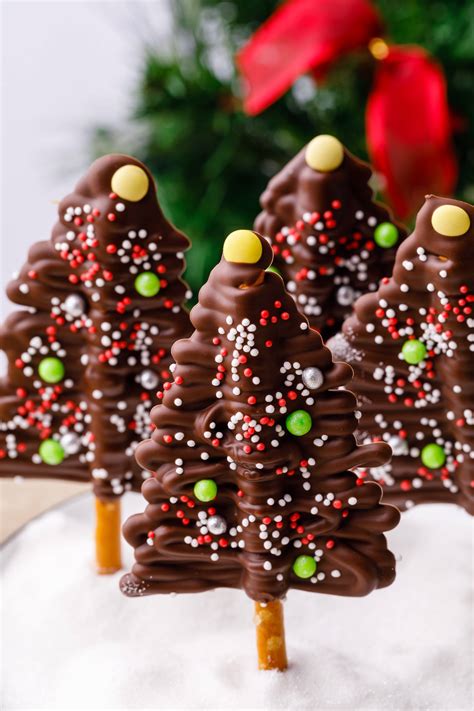 Chocolate Christmas Tree Sticks Miss Wish