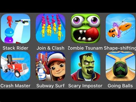 Shape Shifting Zombie Tsunami Crash Master Subway Surfers Stack Rider