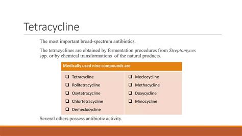 Tetracyclines Medicinal Chemistry Ppt Free Download