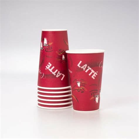 Vaso De Papel Impresi N Rojo Oz Pz Arerofast