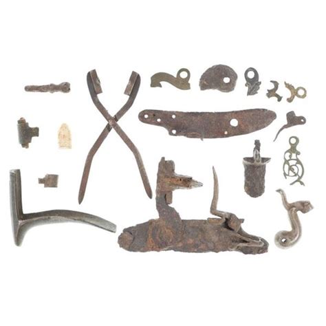 Dutch Musket Parts 17th Century & Bullet Mold