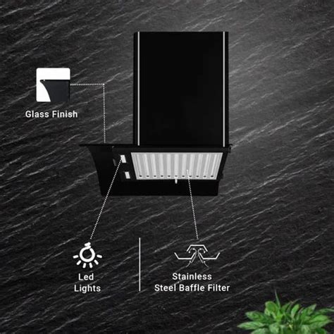 Baffle Sunflame Bella Bk Curved Glass Kitchen Chimney Cm At Rs