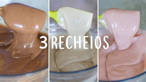 3 Receitas De Recheios Cremosos Para Bolos Super FÁcil E RÁpido Receitas Mais FÁceis Do Mundo