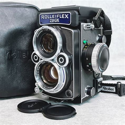 【やや傷や汚れあり】4：希少 Rolleiflex 28 Gx ローライフレックス フィルム二眼レフカメラ ケース付（hedosmat 80