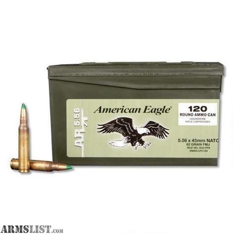 Armslist For Sale Federal American Eagle 556 Nato Ammunition 120 Rounds Fmj 62 Grain 55