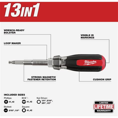 Milwaukee 13-In-1 Magnetic Multi-Bit Screwdriver | Do it Best